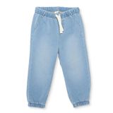 HelloBaby Erkek Bebek Denim Pantolon Bağcıklı - Açık Mavi