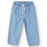 HelloBaby Erkek Bebek Denim Pantolon Bağcıklı - Mavi