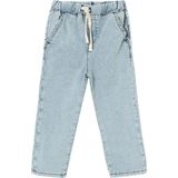 Hellobaby Erkek Bebek Denim Pantolon Bağcıklı Reçme - Mavi - 9 - 12 Ay