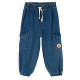 HelloBaby Erkek Bebek Denim Pantolon Lastikli - Mavi
