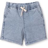 Hellobaby Erkek Bebek Denim Şort Bağcıklı Reçme - Mavi - 12 - 18 Ay