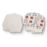 HelloBaby Erkek Bebek Eldiven - Ekru Baskılı
