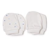 HelloBaby Erkek Bebek Eldiven Yıldız Baskılı - Ekru