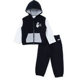 Hellobaby Erkek Bebek Eşofman Takımı Ayı Baskılı Fermuarlı Bisiklet Yaka Long Sleeve Ribanalı - Siyah - 18 - 24 Ay