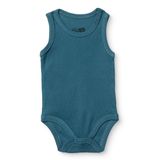 HelloBaby Erkek Bebek Jakarlı Body Çıtçıtlı Bisiklet Yaka Atlet - Mavi