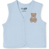 Hellobaby Erkek Bebek Kapitone Yelek Hayvan Baskılı Çıtçıtlı V Yaka Sleeveless - 6 - 9 Ay - Mavi