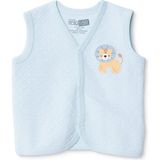 Hellobaby Erkek Bebek Kapitone Yelek Hayvan Baskılı V Yaka Atlet - 9 - 12 Ay - Açık Mavi