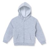 HelloBaby Erkek Bebek Kapüşonlu Hırka Fermuarlı Long Sleeve - Gri Melanj