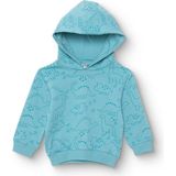 Hellobaby Erkek Bebek Kapüşonlu Sweatshirt Şardonlu Iki Iplik Kapüşonlu Yaka Uzun Kol - Mavi - 12 - 18 Ay