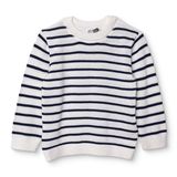 HelloBaby Erkek Bebek Kazak Çizgili Bisiklet Yaka Short Sleeve - Beyaz Baskılı