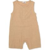 Hellobaby Erkek Bebek Kısa Tulum Çıtçıtlı Bisiklet Yaka Atlet Reçme - Bej - 2 - 3 Yaş