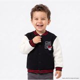 Hellobaby Erkek Bebek Kolej Ceket Ayı Baskılı Çıtçıtlı V Yaka Long Sleeve - 2 - 3 Yaş - Siyah