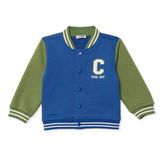 HelloBaby Erkek Bebek Kolej Ceket Ayı Baskılı Düğmeli Hakim Yaka Long Sleeve - Lacivert