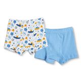 HelloBaby Erkek Bebek Külot Uzay Baskılı Reçme - Beyaz
