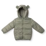 HelloBaby Erkek Bebek Mont Fermuarlı Kapüşonlu Long Sleeve - Haki