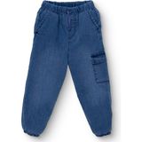 Hellobaby Erkek Bebek Mountain Explorer Denim Pantolon Lastikli Paça - Mavi - 12 - 18 Ay