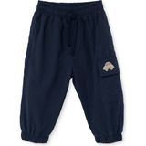 Hellobaby Erkek Bebek Pantolon Araba Baskılı Bağcıklı Lastikli - Lacivert - 4 - 5 Yaş