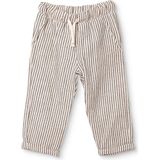 Hellobaby Erkek Bebek Pantolon Çizgili Bağcıklı Reçme - Ekru - 2 - 3 Yaş