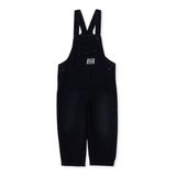 HelloBaby Erkek Bebek Salopet Düğmeli Modelli Yaka Sleeveless Reçme - Siyah