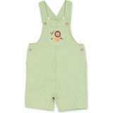 Hellobaby Erkek Bebek Salopet Hayvan Baskılı Düğmeli Bisiklet Yaka Kısa Kol Reçme - Haki - 9 - 12 Ay