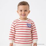 HelloBaby Erkek Bebek Sweatshirt Araba Baskılı Bisiklet Yaka Long Sleeve - Kırmızı