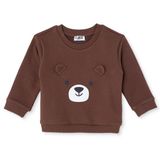 HelloBaby Erkek Bebek Sweatshirt Ayı Baskılı Bisiklet Yaka Long Sleeve - Kahverengi