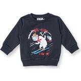 Hellobaby Erkek Bebek Sweatshirt Bisiklet Yaka Uzun Kol - Antrasit - 1 Yaş