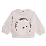 HelloBaby Erkek Bebek Sweatshirt Hayvan Baskılı Çıtçıtlı Bisiklet Yaka Long Sleeve - Vizon