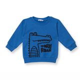 HelloBaby Erkek Bebek Sweatshirt Timsah Baskılı Bisiklet Yaka Uzun Kol