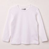 Hellobaby Erkek Bebek Tişört Bisiklet Yaka Long Sleeve - Beyaz - 9 - 12 Ay