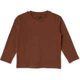 Hellobaby Erkek Bebek Tişört Bisiklet Yaka Long Sleeve - Kahverengi - 3 - 6 Ay
