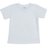 Hellobaby Erkek Bebek Tişört Bisiklet Yaka Short Sleeve - Beyaz - 3 - 4 Yaş