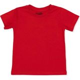 Hellobaby Erkek Bebek Tişört Bisiklet Yaka Short Sleeve - Kırmızı - 3 - 4 Yaş