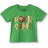 Hellobaby Erkek Bebek Tişört Hayvan Baskılı Bisiklet Yaka Short Sleeve - Yeşil - 9 - 12 Ay