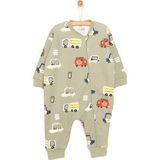 Hellobaby Erkek Bebek Uyku Tulumu 1 Tog Fermuarlı Bisiklet Yaka Uzun Kol Patiksiz Paça - Haki - 3 Yaş