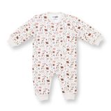 HelloBaby Erkek Bebek Uyku Tulumu Uzay Baskılı Fermuarlı Bisiklet Yaka Uzun Kol Ribanalı - Desenli