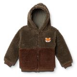 HelloBaby Erkek Bebek Welsoft Mont Hayvan Baskılı Fermuarlı Kapüşonlu Long Sleeve - Yeşil