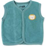 Hellobaby Erkek Bebek Yelek Hayvan Baskılı Çıtçıtlı V Yaka Atlet - 1 - 3 Ay - Yeşil