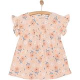 Hellobaby Flowers Kız Elbise Kız Bebek - 1 Yaş - Somon