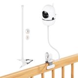 HelloBaby HB65/HB6550/HB6558 & ANMEATE SM935E/SM650 için Bebek Monitörü Montajı - 360° Esnek Kollu, Matkapsız Ayarlanabilir Beşik Kamera Tutacağı, Kreş, Şifonyer, Raf için Güvenli Klips ve Kayış