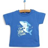 HelloBaby HelloBaby Basic Erkek Bebek Tshirt - 3 Yaş - Koyu Mavi