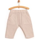 HelloBaby HelloBaby Basic Müslin Pantolon Erkek Bebek - Vizon - 1 Yaş
