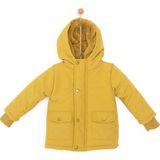 HelloBaby HelloBaby Dinozor Şapkalı Mont Erkek Bebek - Haki - 1 Yaş