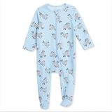 Hellobaby Hellobaby Erkek Bebek Patikli Tulum Hayvan Baskılı Fermuarlı Bisiklet Yaka Uzun Paça Uzun Kol - Bej - 3 - 6 Ay