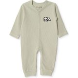 Hellobaby Hellobaby Erkek Bebek Patiksiz Tulum Hayvan Baskılı Çıtçıtlı Bisiklet Yaka Uzun Paça Uzun Kol - Koyu Mint - 6 - 9 Ay