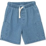 Hellobaby Hellobaby, Erkek, Denim Şort, Bağcıklı, Diz Üstü - Mavi - 18 - 24 Ay