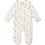 Hellobaby Hellobaby, Erkek, Patikli Tulum, Araba Baskılı, Fermuarlı, Bisiklet Yaka, Uzun Paça, Uzun Kol - Bej - 0 - 1 Ay