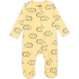 Hellobaby Hellobaby, Erkek, Patikli Tulum, Dinozor Baskılı, Fermuarlı, Bisiklet Yaka, Uzun Paça, Uzun Kol - Turuncu - 3 - 6 Ay