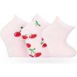 HelloBaby HelloBaby Kız 3'lü Bilek Çorap Kız Bebek - Açık Pembe