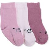 Hellobaby Hellobaby Kız Bebek 3lü Kaydırmaz Çorap Yok - 1 - 2 Yaş - Pembe
